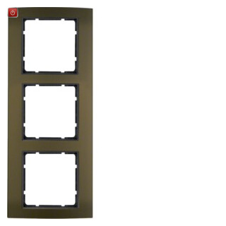 BER10133001 / Rahmen 3fach B.3 Alu, braun/anthrazit / EAN 4011334371618
