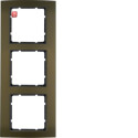 BER10133001 / Rahmen 3fach B.3 Alu, braun/anthrazit / EAN...
