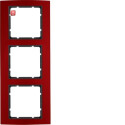 BER10133012 / Rahmen 3fach B.3 Alu, rot/anthrazit / EAN...