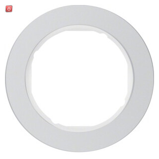 BER10112074 / Rahmen 1fach R.Classic Alu pw / EAN 4011334392255
