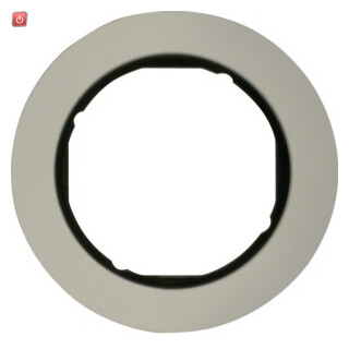 BER10112084 / Rahmen 1fach R.Classic Alu schw / EAN 4011334392262