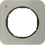 BER10112104 / Rahmen 1fach R.1 Edelstahl/schwarz / EAN 4011334392392