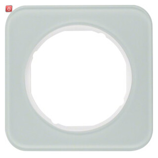 BER10112109 / Rahmen 1fach R.1 Glas polarweiß / EAN 4011334392415