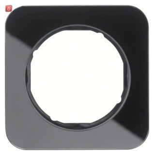BER10112116 / Rahmen 1fach R.1 Glas schwarz / EAN 4011334392446