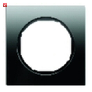 BER10112216 / Rahmen 1fach R.3 Glas schwarz / EAN 4011334392989