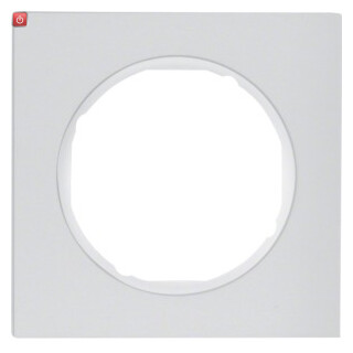 BER10112274 / Rahmen 1fach R.3 Alu/polarweiß / EAN 4011334393016