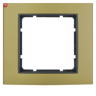 BER10113016 / Rahmen 1fach B.3 gold/anthrazit / EAN 4011334384892