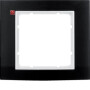 BER10113025 / Rahmen 1fach B.3 schwarz/polarweiß / EAN 4011334384656
