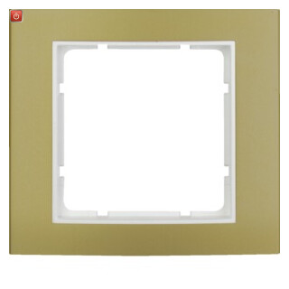 BER10113046 / Rahmen 1fach B.3 gold/polarweiß / EAN 4011334236580