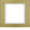 BER10113046 / Rahmen 1fach B.3 gold/polarweiß / EAN...