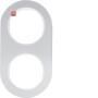 BER10122074 / Rahmen 2fach R.Classic Alu pw / EAN 4011334392316