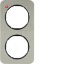 BER10122104 / Rahmen 2fach R.1 E-Stahl schw / EAN...