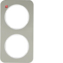 BER10122114 / Rahmen 2fach R.1 E-Stahl pw / EAN...