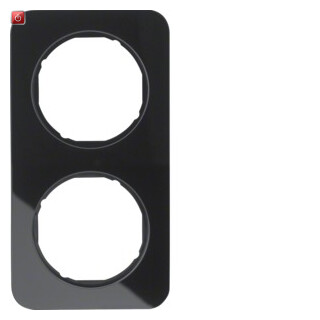 BER10122116 / Rahmen 2fach R.1 Glas schw / EAN 4011334392583