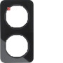 BER10122116 / Rahmen 2fach R.1 Glas schw / EAN 4011334392583