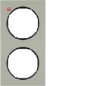 BER10122204 / Rahmen 2fach R3 E-Stahl Hard Edge schw /...