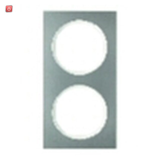BER10122214 / Rahmen 2fach R3 E-Stahl pw / EAN 4011334393078