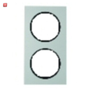 BER10122284 / Rahmen 2fach R3 Alu schw / EAN 4011334393160