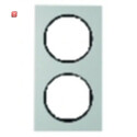 BER10122284 / Rahmen 2fach R3 Alu schw / EAN 4011334393160
