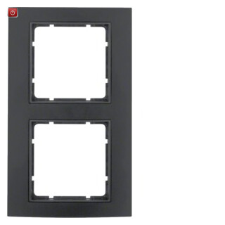 BER10123005 / Rahmen 2fach B.3 Alu schwarz/anthrazit / EAN 4011334371588
