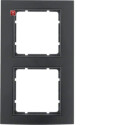 BER10123005 / Rahmen 2fach B.3 Alu schwarz/anthrazit /...