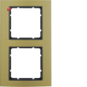 BER10123016 / Rahmen 2fach B.3 Alu gold/anthrazit / EAN...