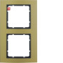 BER10123016 / Rahmen 2fach B.3 Alu gold/anthrazit / EAN 4011334384908