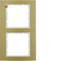 BER10123046 / Rahmen 2fach B.3 Alu gold/polarweiß /...