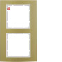 BER10123046 / Rahmen 2fach B.3 Alu gold/polarweiß / EAN 4011334236597