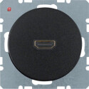 BER3315422045 / HDMI Steckdose R.1/R.3 schwarz...