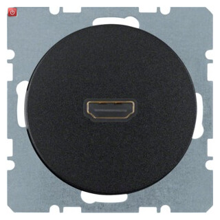 BER3315432045 / HDMI Steckdose m 90° Stcka. R.1/R.3 sw / EAN 4011334370987