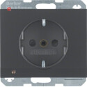 BER41097006 / Steckdose SCHUKO m LED-OL K.1 anthrazit /...