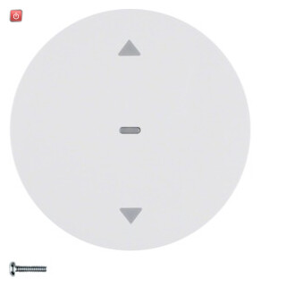 BER85241139 / Jalousie-Taste R.1/R.3 polarweiß glänz / EAN 4011334371168