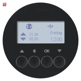 BER85745131 / KNX-Funk Jalou-Uhr quickl R.1/R.3 sw / EAN 4011334375982