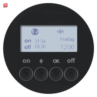 BER85745231 / KNX-Funk Zeitsch.uhr quickl R.1/R.3 sw / EAN 4011334375593