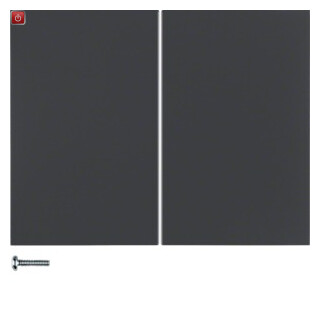 BER85142175 / Taste 2fach K.1 anthrazit matt / EAN 4011334368663