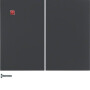 BER85142175 / Taste 2fach K.1 anthrazit matt / EAN 4011334368663