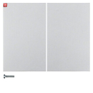 BER85142177 / Taste 2fach K.5 alu lackiert / EAN 4011334382195