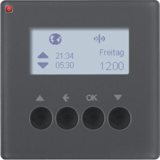 BER85745126 / KNX-Funk Jalou-Uhr quickl Q.1/Q.3 anth / EAN 4011334382690