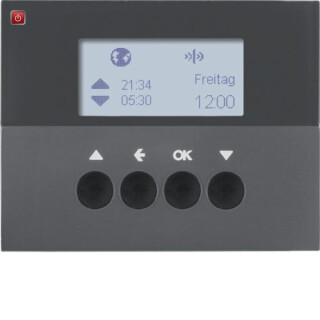 BER85745175 / KNX-Funk Jalou-Uhr quickl K.1 anth / EAN 4011334375609
