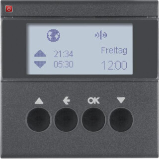 BER85745185 / KNX-Funk Jalou-Uhr quickl S.1/B3/7 anth / EAN 4011334375289