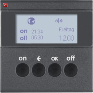 BER85745285 / KNX-Funk Zeitsch.uhr quickl S1/B3/7 anth / EAN 4011334375326