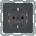 BER47436086 / Steckdose, anthrazit, Unterputz UP, 1 Fach,...