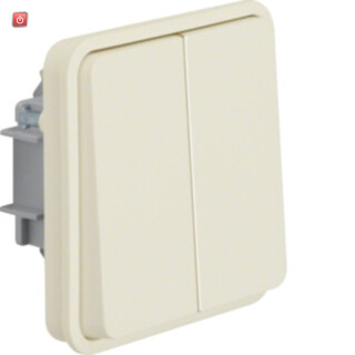 BER30553512 / Serienschalter-Einsatz m Wippe 2f W.1 pw / EAN 4011334390220
