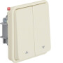 BER30653512 / Jalousie-Serienschalter 2f Pfeile W.1 pw / EAN 4011334390305