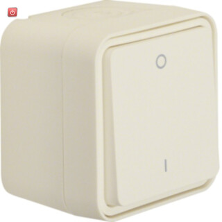 BER30723502 / Ausschalter 2pol Druck 0 u 1 AP W.1 pw / EAN 4011334392484