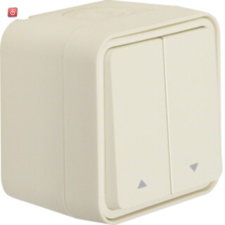 BER30753522 / Jalousie-Serienschalter Pfeile AP W.1 pw / EAN 4011334391203