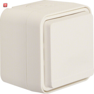 BER47403512 / Steckdose SCHUKO KD AP W.1 pw / EAN 4011334404224