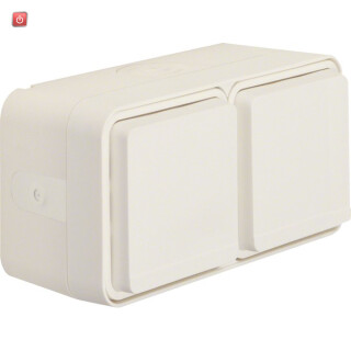 BER47753522 / Steckd. SCHUKO 2f waag 4 SCHIEBER WP pw / EAN 4011334404262