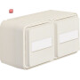 BER47753532 / Steckd. SCHUKO 2f waag. Klappd BF W.1 pw / EAN 4011334404361
